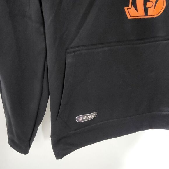 Cincinnati Bengals Black and Orange Combine Training Hoodie - Picture 4 of 8
